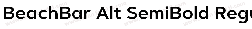 BeachBar Alt SemiBold Regular字体转换